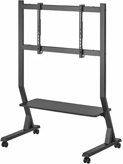Подставка для ТВ UltraMounts UM306B, напольная, мобильная, 45"-90", до 60кг, черная