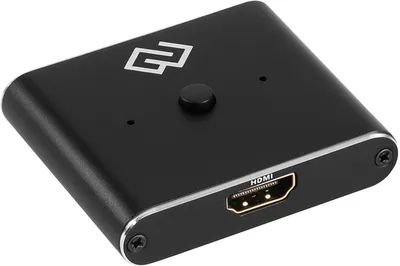 Переключатель HDMI DIGMA d-hsw-v2.0x2, HDMI 2.0, черный