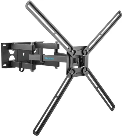 Kromax CORBEL-9 grey titan { 32"-75";  Максимальная нагрузка: 50 кг;  VESA: 200x200, 200х300, 200х400, 300х200, 300х300, 300х400, 400х200, 400х300, 400х400, 600х400 мм;  Наклон: +5°-12°Поворот: ±90°}