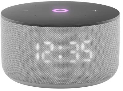 Умная колонка Яндекс YNDX-00027GRY, Станция Мини 3, 12Вт, часы