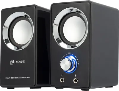 <041559> Акустическая система OKLICK OK-116 (2x3W, питание от USB) черный [315691]