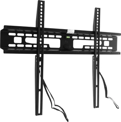 Kromax FLAT-1 new black,  Кр. стал. наст. для TV 32"-90", max 65 кг, 0 ст св., от ст. 28 мм, max VESA 600x400 мм.