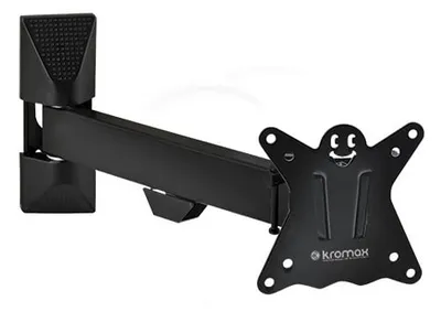 Кронштейн Kromax CASPER-103 черный LED/LCD 10-32" 4 ст свободы наклон +5°-15° поворот 90° 50 мм от стены VESA 100x100 водяной уровень max 25 кг