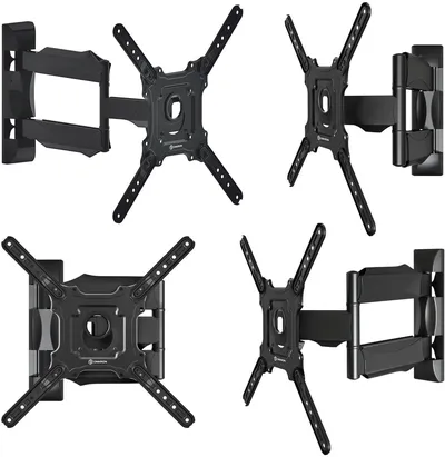 ONKRON M4 чёрный Для телевизоров диагональю 32"-65" Максимальная нагрузка: 35 кг VESA: 100x100, 200x100, 200x200, 200x300, 200x400, 300x200, 300x300, 300x400, 400x200, 400x300, 400x400 мм