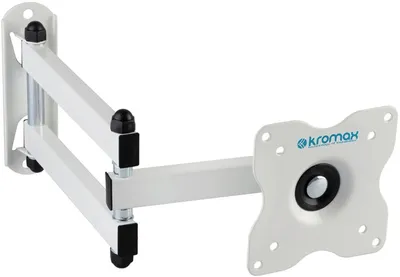 <086620> Крепление для телевизора Kromax DIX-15 (15"-28" макс.30кг настенный поворот и наклон) White [20224]