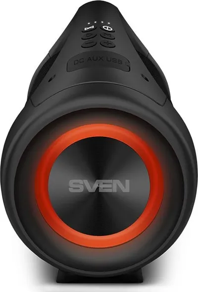 Колонка портативная SVEN PS-370 черный (40Вт, USB, Bluetooth, питание от USB/аккумулятора) (SV-020408)