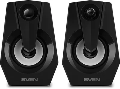 <102894> Акустическая система SVEN 370 2.0, 2W, USB, RGB, черный [SV-020552]