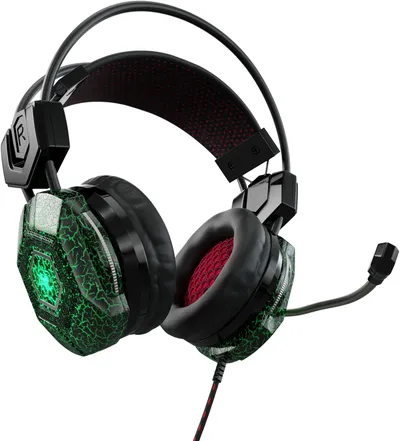 Наушники с микрофоном Oklick HS-L500G TOXIC черный 2.2м мониторные оголовье (472656)