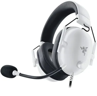 RZ04-03240700-R3M1 - Гарнитура, Razer, Blackshark V2 X, RZ04-03240700-R3M1, Игровая гарнитура, Динамики 50 мм, 7.1 Surround Sound, 12 - 28000 Гц, 100 дБ, 32 Ом, Микрофон однонаправленный подвижный, 100 Гц – 10000 Гц, - 42 дБ, Проводные, 3,5 мм MiniJack, Белый