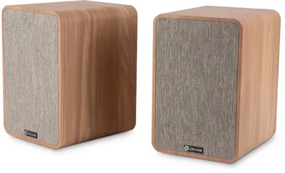 Колонки Oklick OK-417A, 2.0, светлое дерево, 40 Вт, Bluetooth