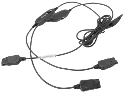 Accutone Y-cord Training Cable - DT8 Шнур-разветвитель (с QD) с клавишей отключения микрофона