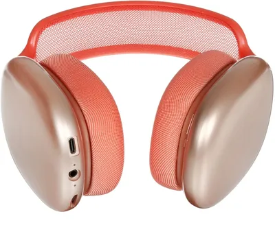 Беспроводные/проводные наушники Hoco W55 розовый, накладные, Bluetooth + проводной