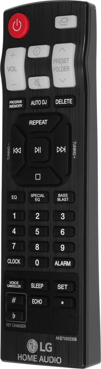 Минисистема LG XBoom CJ44 черный 480Вт CD CDRW FM USB BT