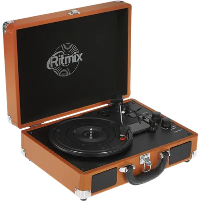 Проигрыватель для винила/ Виниловый проигрыватель RITMIX LP-160B Коричневый