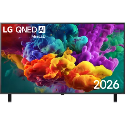Телевизор ЖК 55'' LG/ 55", Ultra HD, QNED MiniLED, Dynamic QNED Color, Edge Led, Precision Dimming Pro, AI Picture Pro, Smart TV (WebOS 26), Wi-Fi 5, DVB-T2/C/S2, MR, 120Hz Native (VRR 144Hz), 2.0ch (20W), 4хHDMI, 2хUSB, 2 Pole, черный графит, 2026
