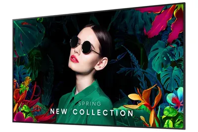 ЖК-дисплей Samsung QM98C, 98", LED, 3840x2160 (UHD), Tizen 4.0, со встроенными колонками, режим работы 24/7, черный