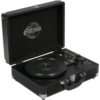 Проигрыватель виниловый Ritmix 4610121100457, LP-120B, черный