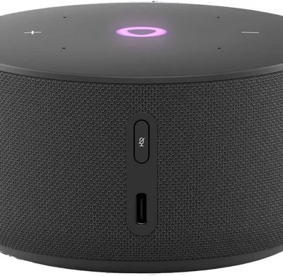 Умная колонка Яндекс YNDX-00027BLK, 12 Вт, часы, Wi-Fi, Bluetooth 5.0