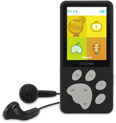 MP3-плеер Digma S5B, 8ГБ, FM, 2.4"