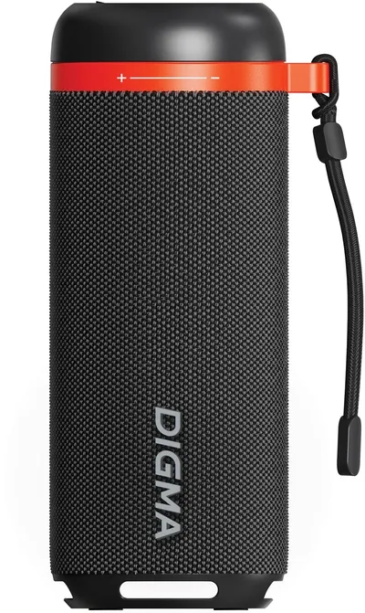 Колонка порт. Digma D-PS1521 черный 16W 2.0 BT 10м 1800mAh (PS1521B)