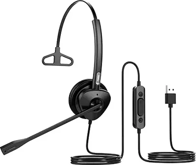 Гарнитура Fanvil HT301-U, USB, накладные, с микрофоном