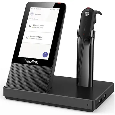 WH67 Teams, Беспроводная, HD звук, 120м DECT, Шумоподав, Дисплей 4'', USB-хаб, Bluetooth