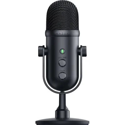 RZ19-04040100-R3M1 - Микрофон, Razer, Seiren V2 Pro, RZ19-04040100-R3M1, кардиоидный микрофон, диапазон частот от 20Гц до 20кГц, чувствительность –34дБ (1В/Па при 1кГц). макс. уровень звукового давления (SPL): 120дБ. операционная система: Windows10, черный