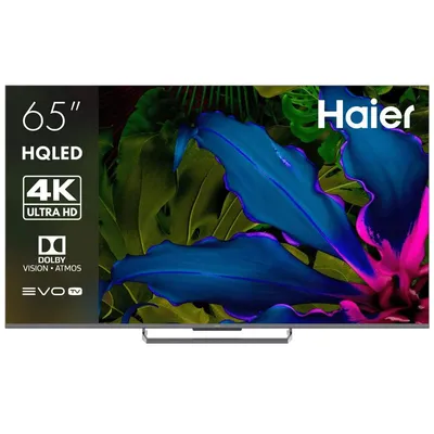 Телевизор QLED Haier 65" Smart TV S6 Frameless серый 4K Ultra HD 144Hz MEMC DVB-T DVB-T2 DVB-C DVB-S DVB-S2 USB WiFi Smart TV