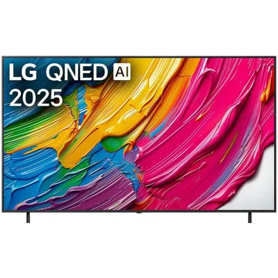 Телевизор LG - 86QNED80A6A 86", 3840x2160 (4K) QNED, optical audio out, CI+, DVB-S2, DVB-T2, DVB-С, 3xHDMI in, 2xUSB, HDR, Wi-Fi, RJ-45, Smart TV, WebOS, чёрный, 86QNED80A6A.ARUG