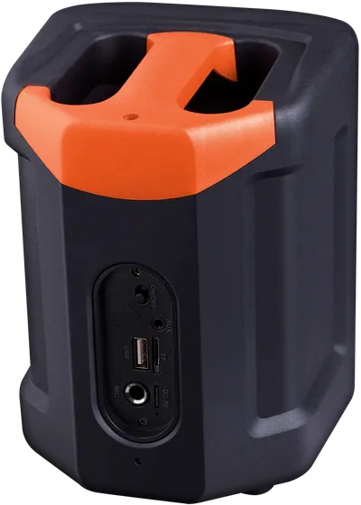 DEFENDER Портативная колонка 10W Bluetooth LED Light/FM/USB/MIC/AUX черн/оранж FUNKY 65053 DEFENDER