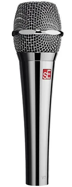 Микрофон динамический sE Electronics V7 CHROME, суперкардиоида, 40 Гц-19 кГц