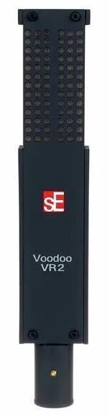 Ленточный микрофон sE Electronics [Voodoo VR2] конденсаторный, 20Hz-18KHz, восьмерка, 10 mV/Pa, SPL: 135 дБ, комплектация: держатель "паук", держатель для микрофонной стойки, деревянный кейс