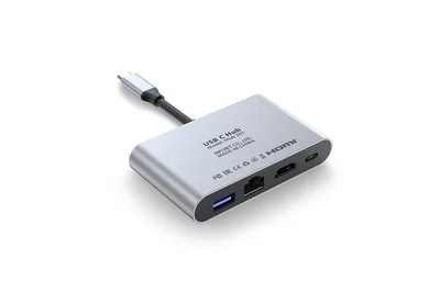 Распределитель Infobit [iHub 301] 3 подключения через 1 кабель USB-С