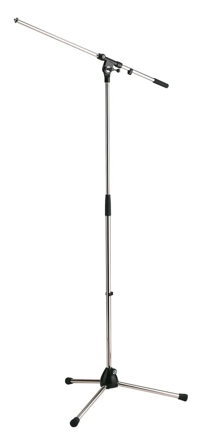 Микрофонная стойка K&M 21020-300-02, 900-1605 мм, стрела 800 мм, хром