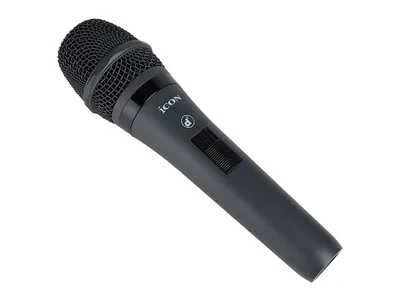 Микрофон динамический Icon [D1] вокальный, диаграмма направленности Hyper-Cardioid, капсюль с неодимовым магнитом, частотный диапазон 50-14000 Гц, чувствительность -70 дБ, сопротивление 600 Ом, переключатель On/Off, XLR-M разъем