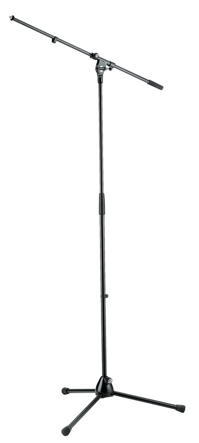 Микрофонная стойка K&M 21020-300-55, 900-1605мм, стрела 800мм