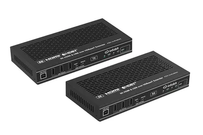 Удлинитель сигнала HDMI,USB Infobit [iTrans E90U8K] Разрешение 8К/30, USB 2.0 до 90 метров, eARC