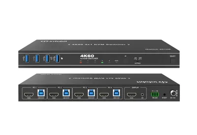 Коммутатор Infobit [iSwitch 401HK] 4K60 HDMI 4x1 KVM Switcher