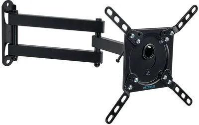<086618> Крепление для телевизора Kromax DIX-14 (15"-42" макс.20кг настенный поворотно-выдвижной и наклон) Black [20263]