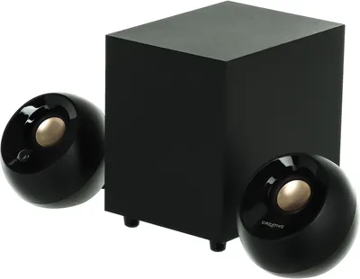 Колонки Creative PEBBLE Plus (RTL) <51MF0480AA000> (2x2W +Subwoofer 4W дерево,  питание от USB)