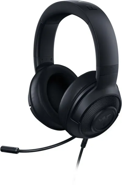 RZ04-02950100-R381 - Гарнитура, Razer, Kraken X Lite, RZ04-02950100-R381, Игровая гарнитура, Микрофон поворотный гибкий, Динамики 50 мм, 7.1 Surround Sound, Диапазон частот: 12 Гц – 28 кГц , Чувствительность при 1 кГц: 109±3 дБ, 3,5 мм (mini jack), Черный