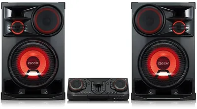 CL98P+NL98  Минисистема LG CL98-FS черный 3500Вт CD CDRW  FM USB BT