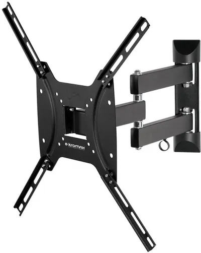Kromax OPTIMA-404 black {Кронштейн для LED/LCD телевизоров 15"-55", max 25 кг, настенный, 5 ст свободы, наклон +5°-12°, поворот ±90°, от стены 68.5-322 мм, max VESA 400x400 мм}