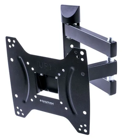 <076694> Крепление для телевизора Kromax DIX-22 (15"-48" макс.35кг настенный поворотно-выдвижной и наклон) Black [28013]