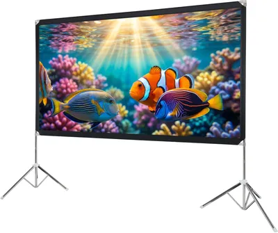 Экран на штативе Lumien LSV-100102, 100", 16:9, Matte White Nylon