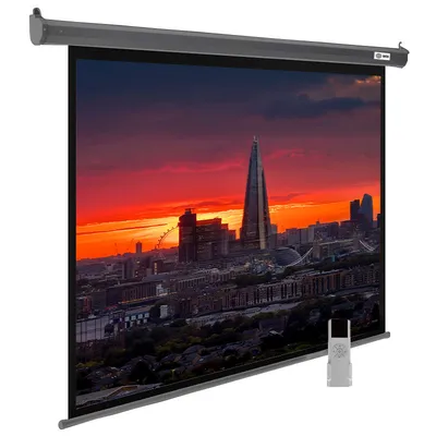 Экран Cactus CS-PSSME-240X150-DG, 111", 150×240 см, 16:10, моторизованный, настенно-потолочный