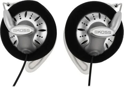 Проводные наушники KOSS KSC75 серебристый, накладные (клипсы), проводной, крепление за ухо, шнур 1.2 м