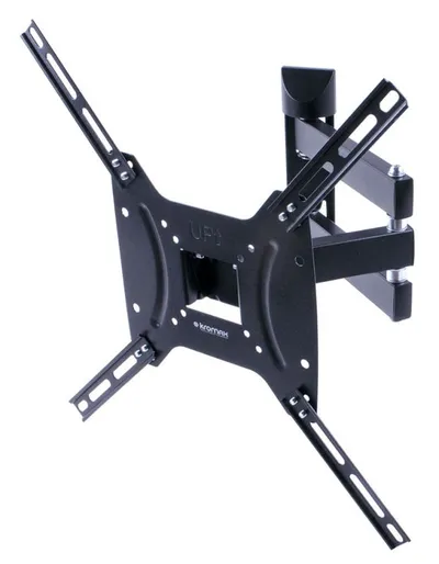 <086622> Крепление для телевизора Kromax DIX-24 (15"-55" макс.35кг настенный поворотно-выдвижной и наклон) Black [28014]
