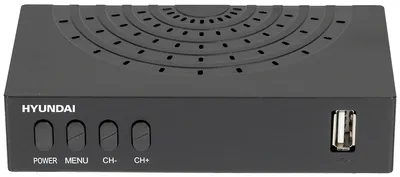 Приставка для цифрового ТВ Hyundai H-DVB440 черный, DVB-T2, DVB-T, DVB-C, HDMI, USB 2.0 x2