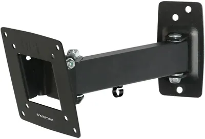 Kromax OPTIMA-103 black {Кронштейн для LED/LCD телевизоров 10"-28", max 25 кг, настенный, 3 ст свободы, наклон +5°-12°, поворот ±90°, от стены 68.5-225 мм, max VESA 100x100 мм}